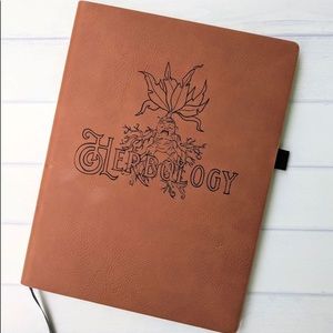 Herbology Vegan Leather Lined Notebook Christmas Holiday Gift Present